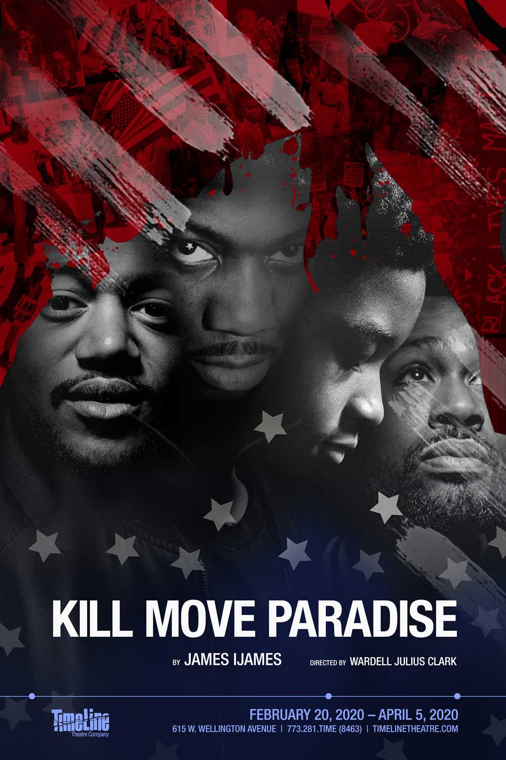 Kill Move Paradise by James Ijames poster for TimeLine Theatre.