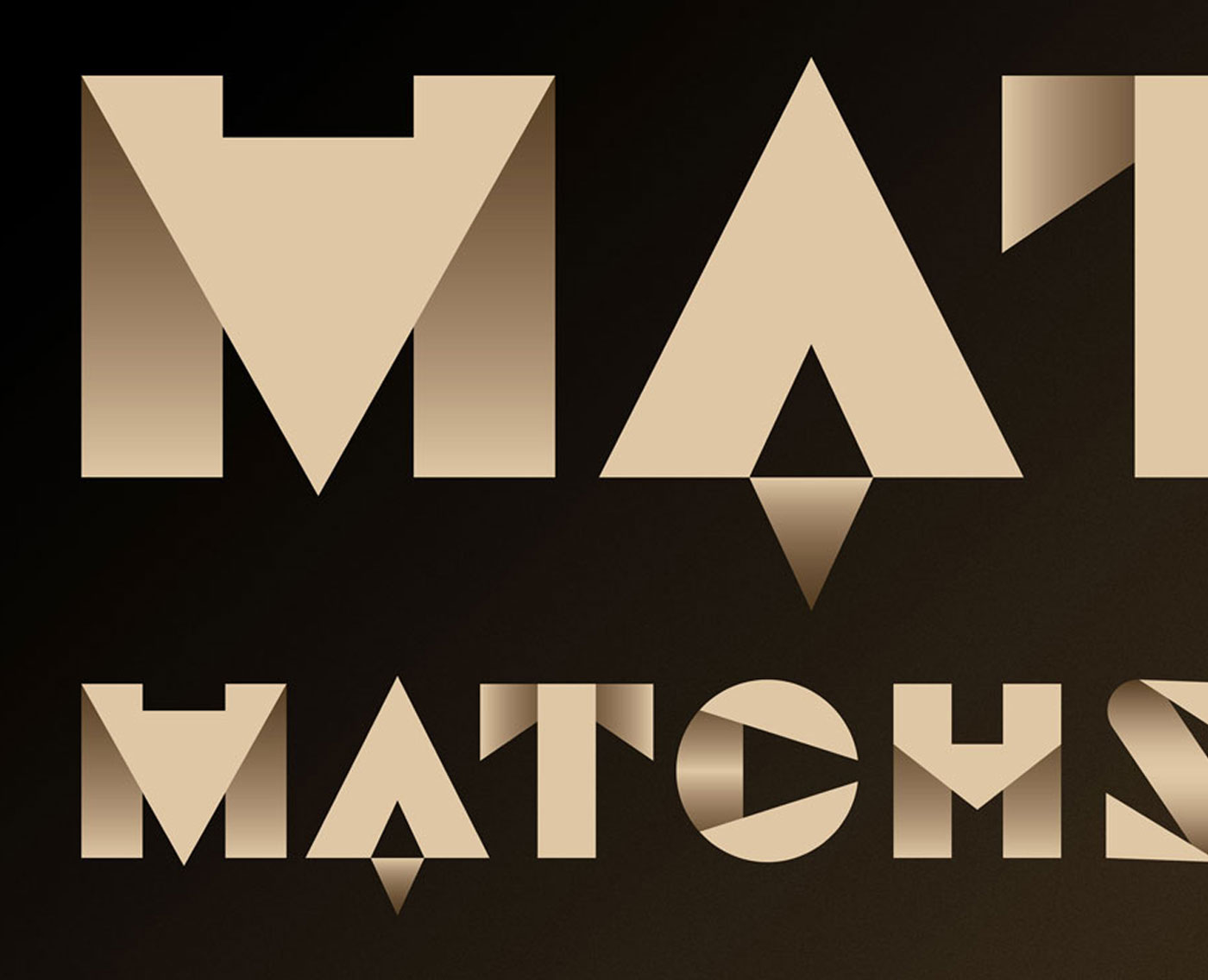 Matchsticks Typography